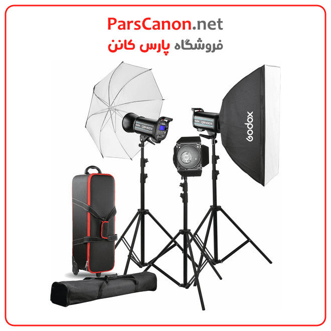 کیت فلاش گودکس Godox QS400II 3-Light Studio Flash Kit — تصویر ۶