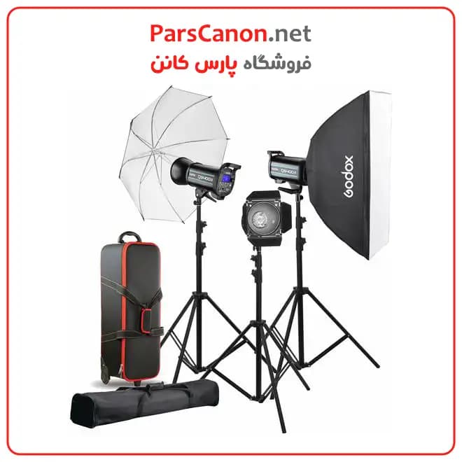 کیت فلاش گودکس Godox QS400II 3-Light Studio Flash Kit — تصویر ۲