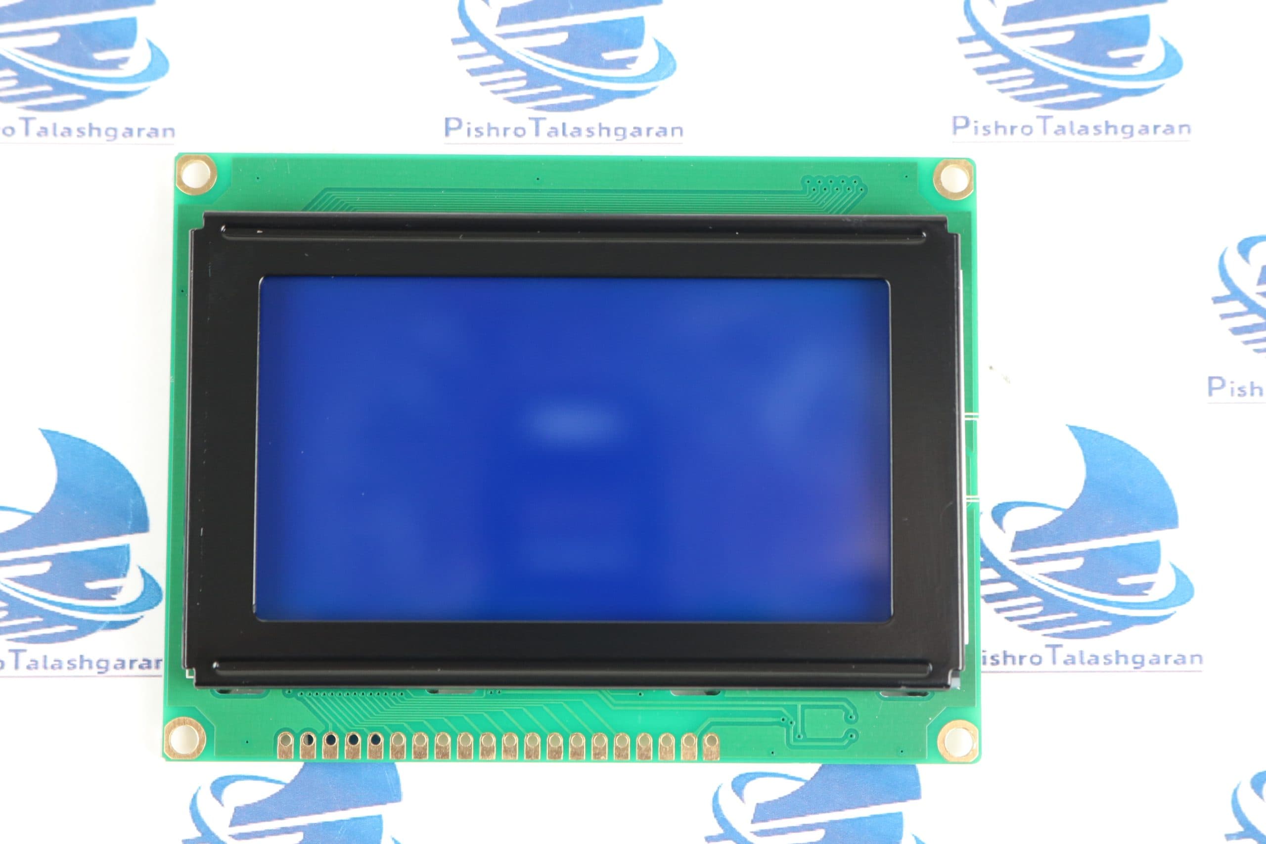 ال سی دی گرافیکی 128*64 سبز فریم بزرگ KS0108 — تصویر ۸