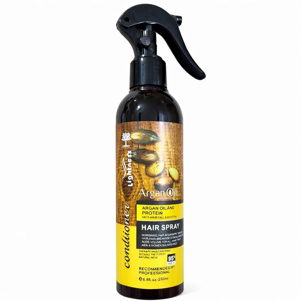 اسپری مو لایتنس مدل Argan مناسب برای انواع مو حجم 250 میلی لیتر — تصویر ۷