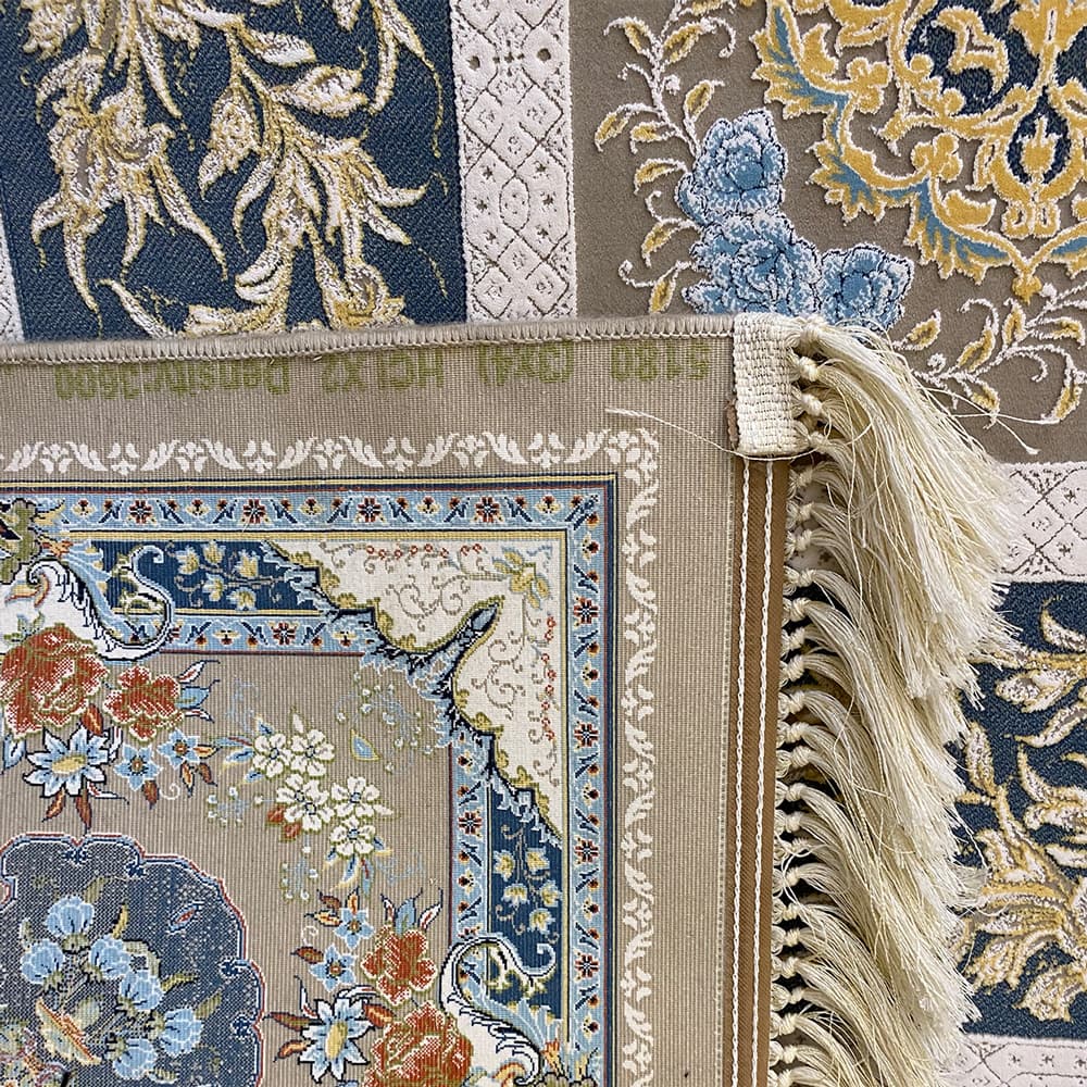 فرش ۱۲۰۰ شانه زمینه خاکستری کدSH-1218 — تصویر ۴