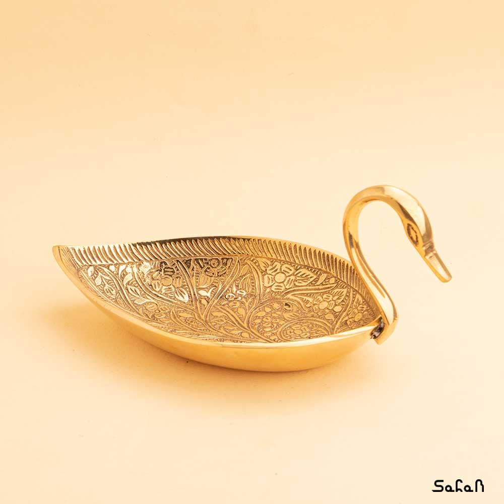 اردو خوری برنجی طلایی قو