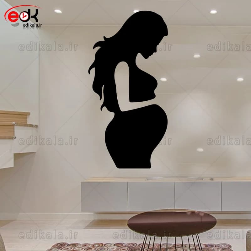 آینه دکوراتیو طرح مادر باردار شماره 1 در پنج رنگ و ابعاد انتخابی+فایل کورل — تصویر ۷