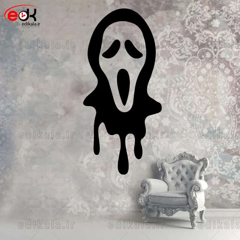 آینه دکوراتیو طرح فیلم جیغ شماره 1 در پنج رنگ و ابعاد انتخابی+فایل کورل — تصویر ۳