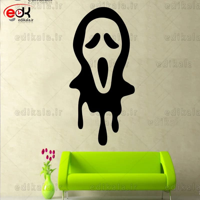 آینه دکوراتیو طرح فیلم جیغ شماره 1 در پنج رنگ و ابعاد انتخابی+فایل کورل