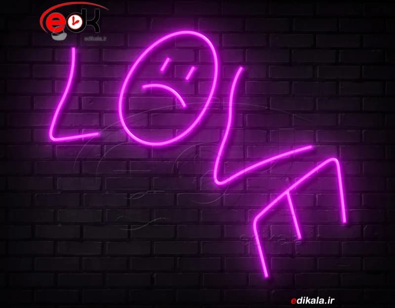 تابلو نئون طرح love شماره 9 در ابعاد مختلف +آداپتور+ فایل لایه باز — تصویر ۲