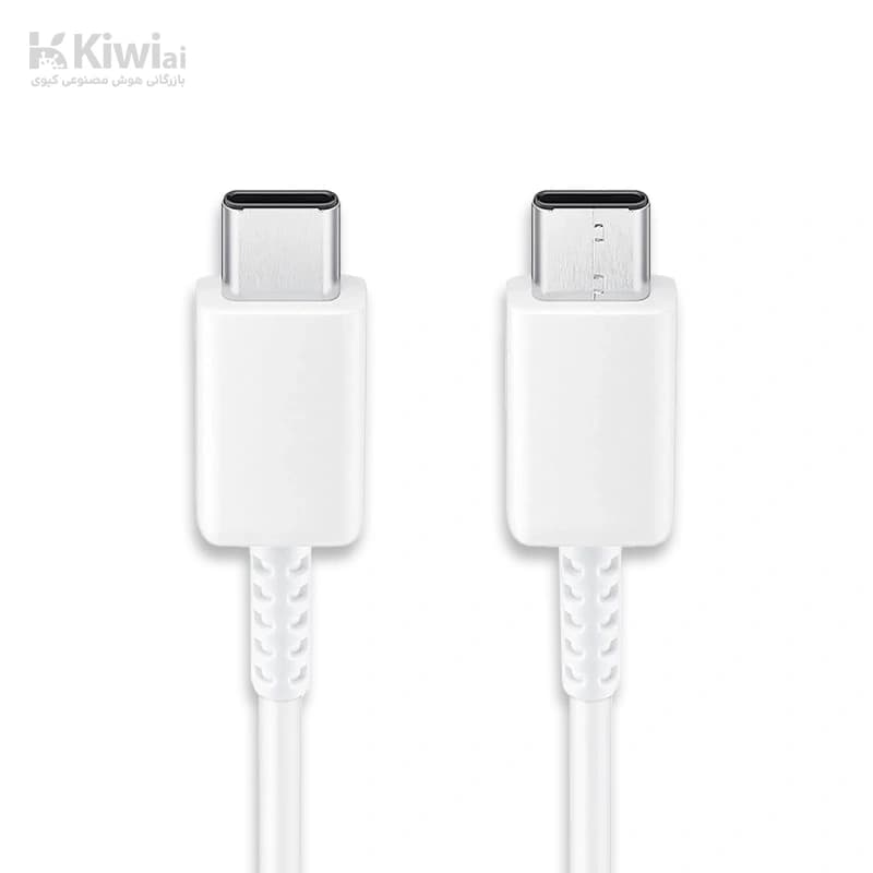 کابل تبدیل USB-C به USB-C سامسونگ (عمده پک ۱۰ عددی) مدل 1 متری – 2 آمپر EP-DA705BBEGWW – ویتنام — تصویر ۷