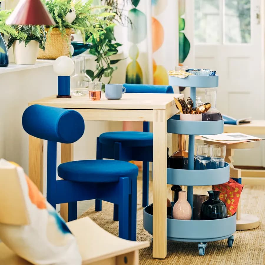صندلی، آبی روشن/نابک، آبی روشن ایکیا مدل IKEA PS 2026 — تصویر ۱۱
