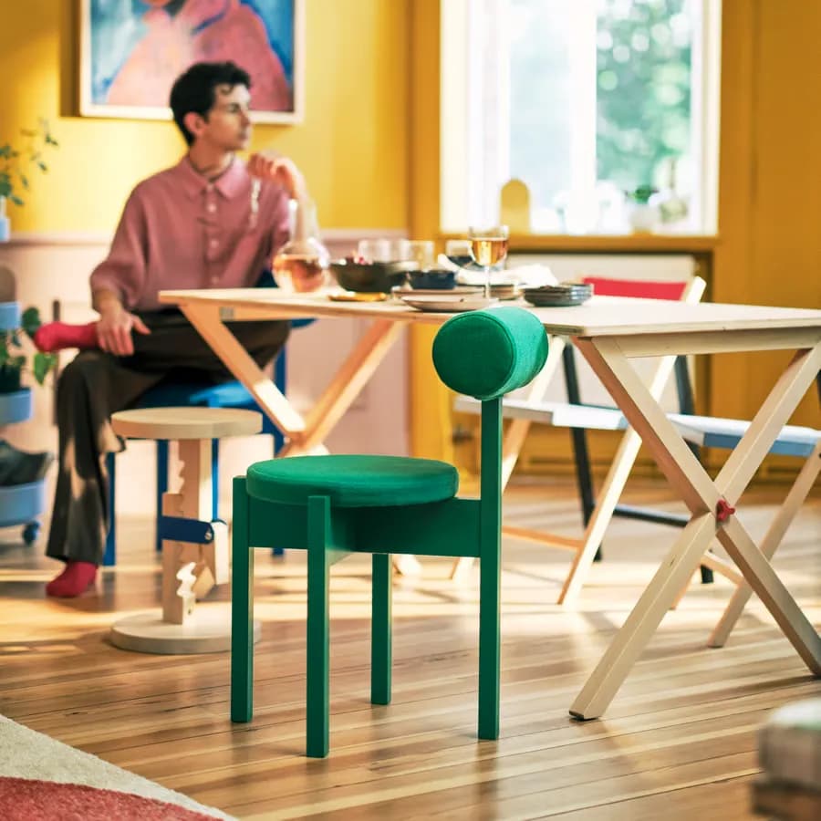 صندلی، سبز روشن/نابک، سبز روشن ایکیا مدل IKEA PS 2026 — تصویر ۱۱