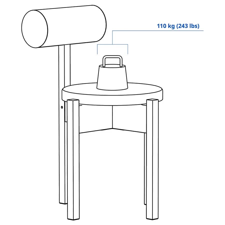 صندلی، سبز روشن/نابک، سبز روشن ایکیا مدل IKEA PS 2026 — تصویر ۷