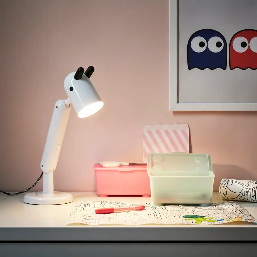 چراغ مطالعه LED، سفید ایکیا مدل KRUX — تصویر ۵