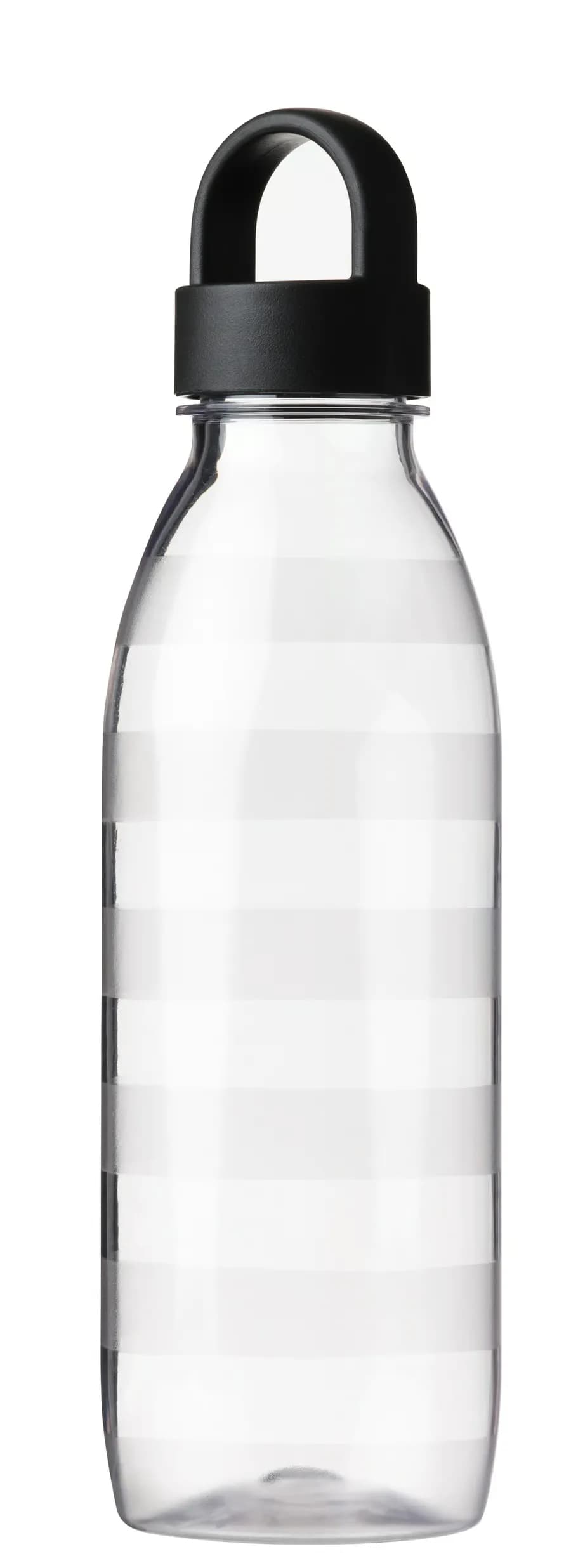 بطری آب، راه راه/خاکستری تیره، ۰.۷ لیتر ایکیا مدل IKEA 365+