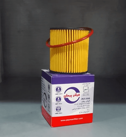 فیلتر روغن پیمان پژو 206 کوتاه اکویی کد فنی PF599
