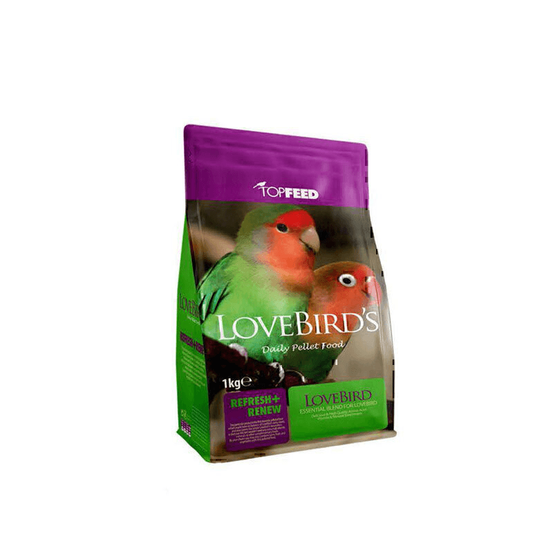 غذای خشک طوطی برزیلی تاپ فید TopFeed LoveBirds وزن 1 کیلوگرم — تصویر ۲