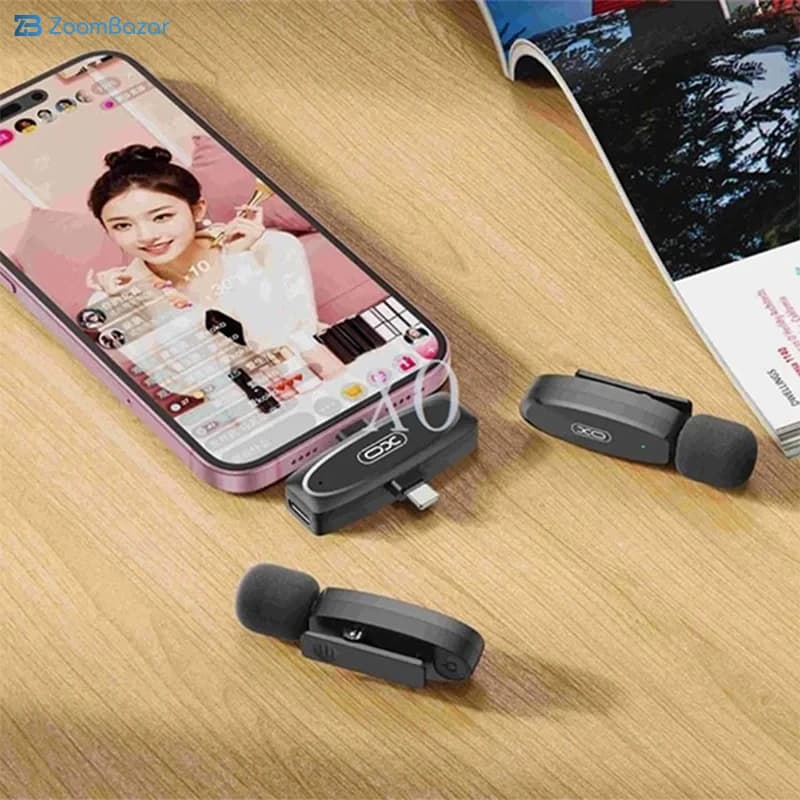 میکروفون یقه‌ای بی سیم ایکس او مدل MKF10 — تصویر ۳