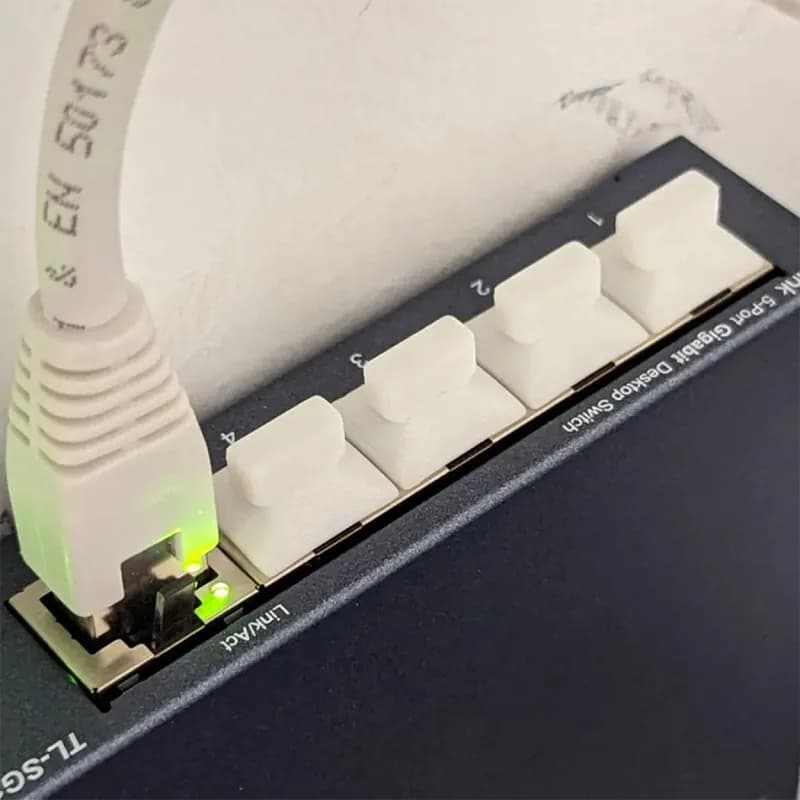 کاور پورت شبکه اترنت مدل Ethernet Dust Cover بسته 5 عددی