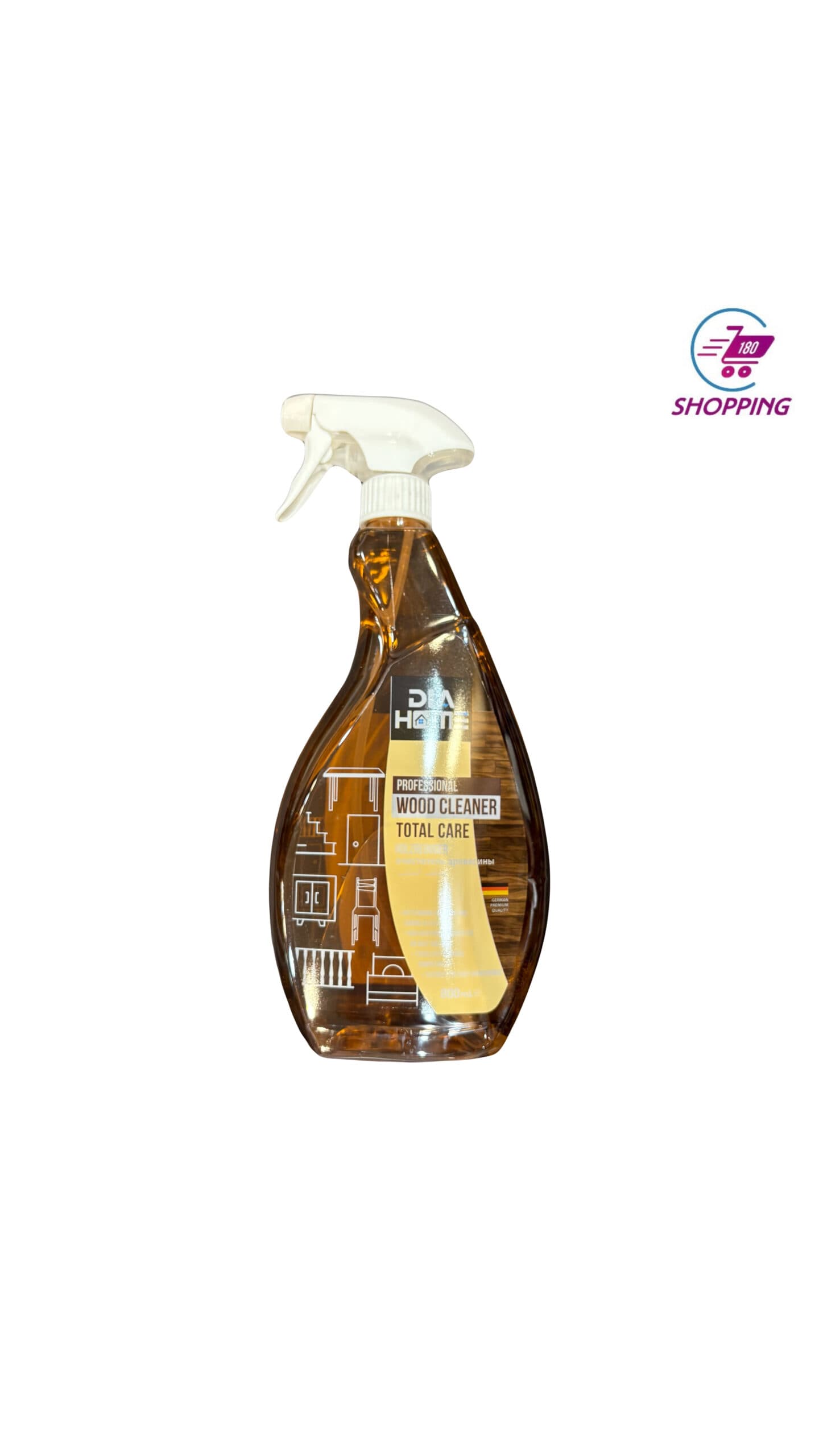 اسپری تمیز کننده سطوح چوبی دیاهوم مدل WOOD CLEANER حجم 800 میل