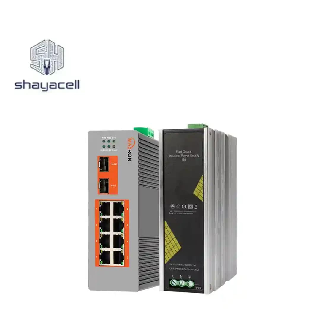 سوئیچ 8 پورت مدیریتی صنعتی مکسرون مدل MSW-5208GPI-240I — تصویر ۲