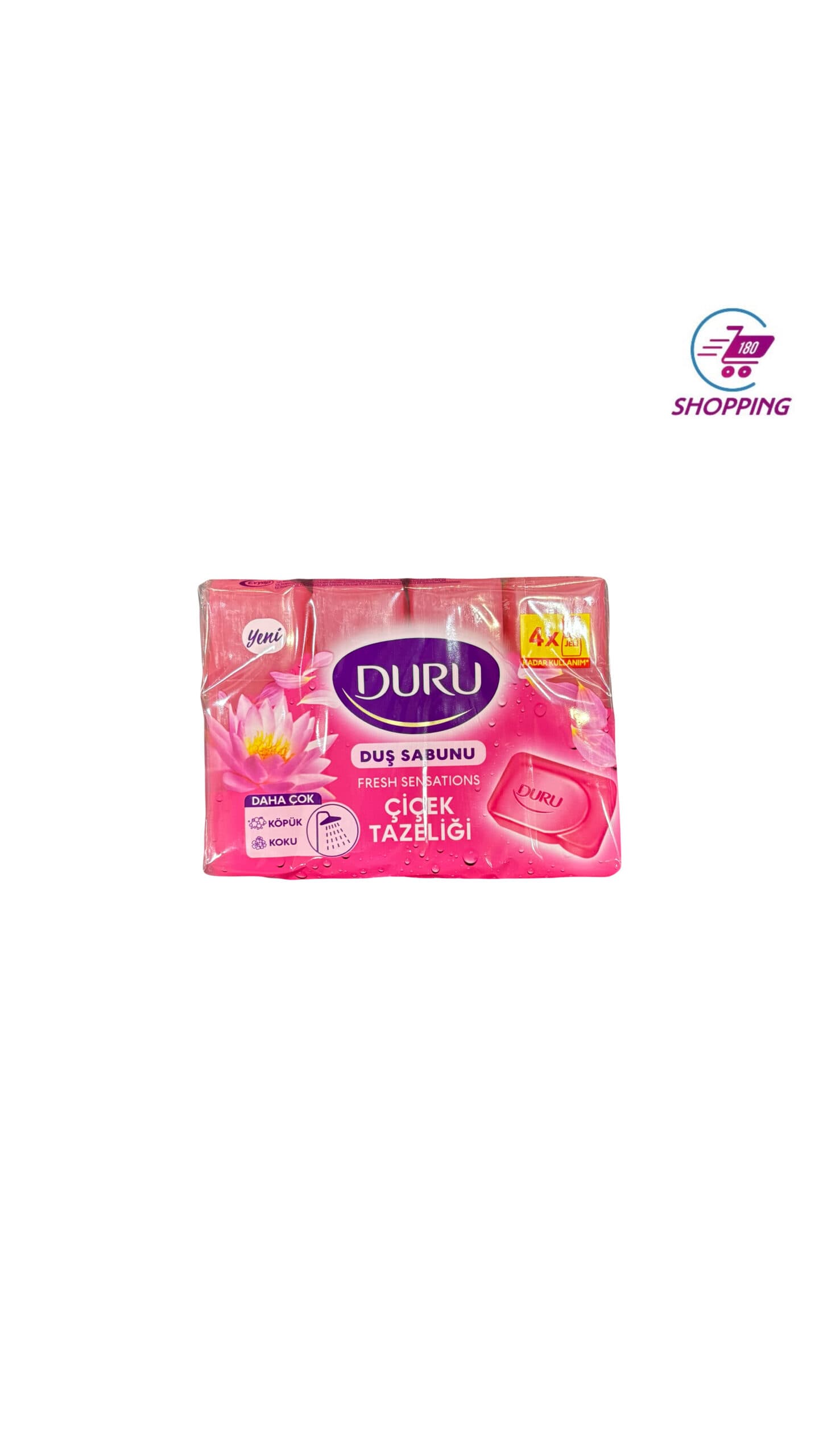 صابون بدن دورو مدل Fresh sensations با رایحه گل بسته 4 عددی