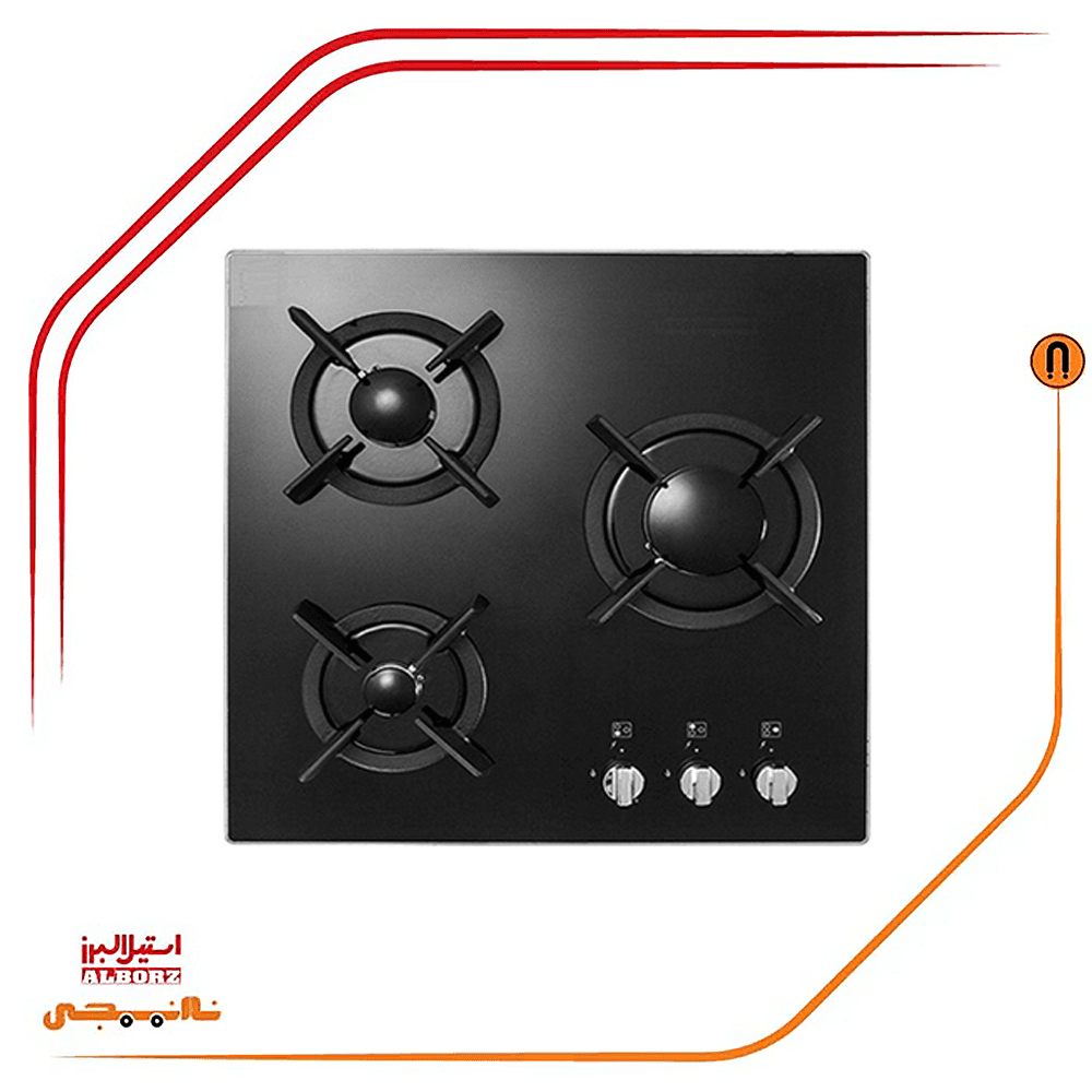 اجاق گاز سه شعله مدل G3551 i استیل البرز — تصویر ۱۰