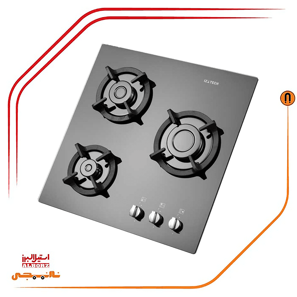 اجاق گاز سه شعله مدل G3551 i استیل البرز — تصویر ۱۱