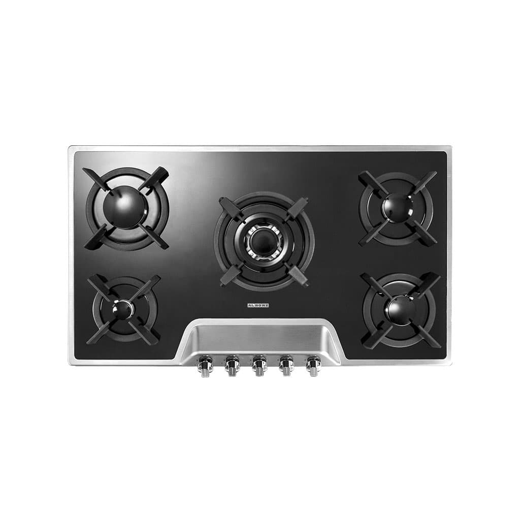 اجاق گاز پنج شعله‌ مدل G5901S استیل البرز