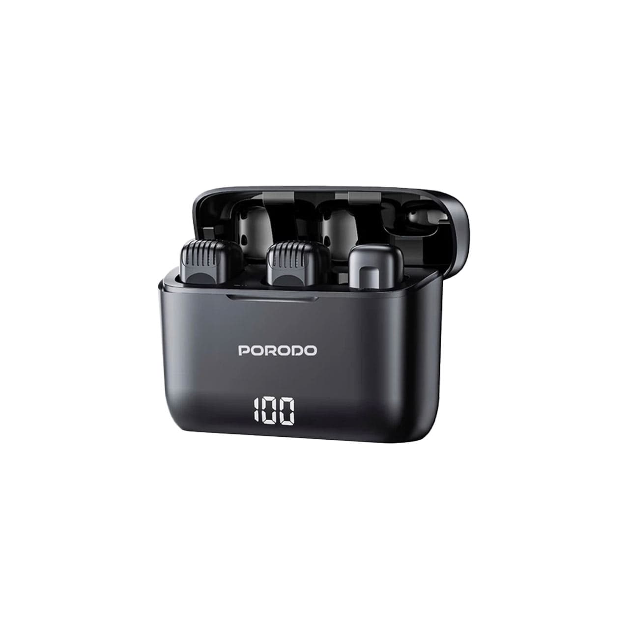 میکروفون یقه‌ای بی‌سیم دو نفره پرودو مدل Lavalier Double Microphone باکس دار — تصویر ۷