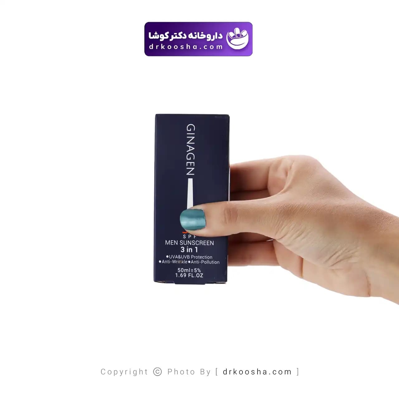 کرم ضد آفتاب 3 در 1 آقایان ژیناژن SPF50 — تصویر ۳
