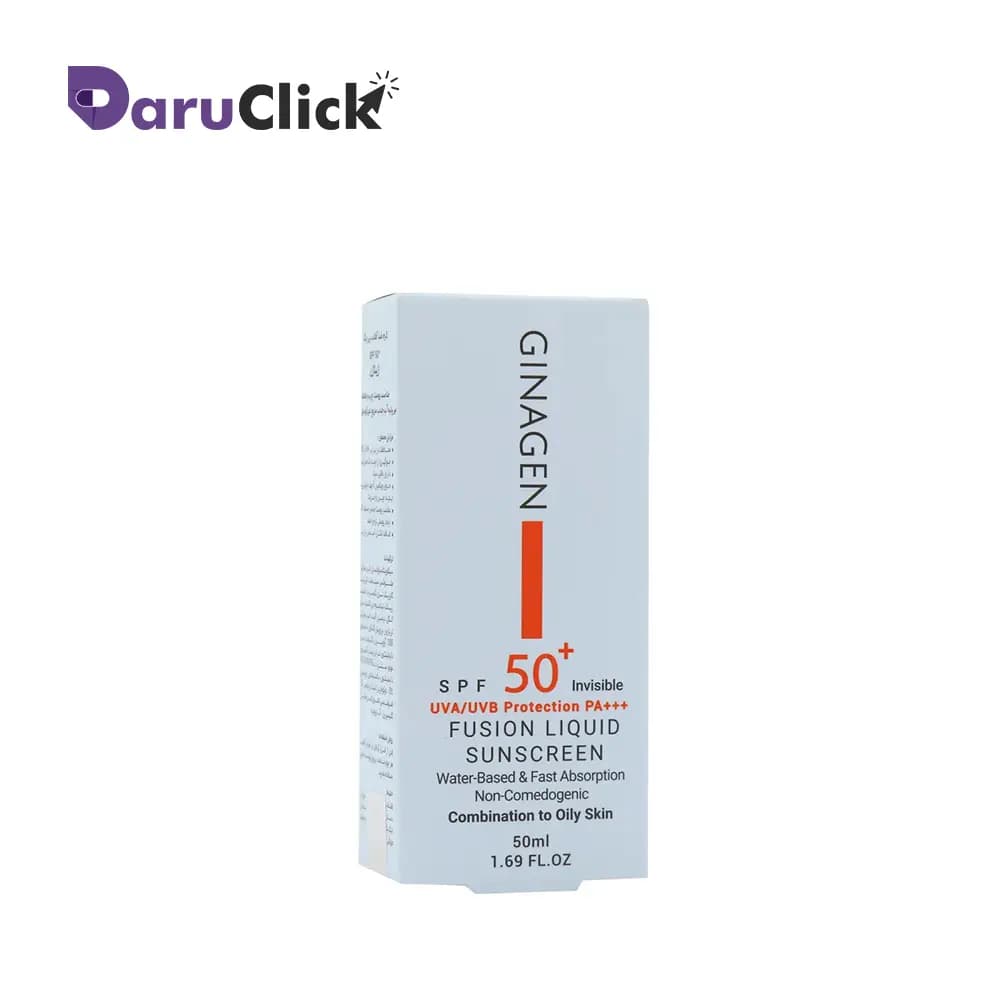 لیکوئید ضد آفتاب پوست چرب ژیناژن SPF50 — تصویر ۱۱