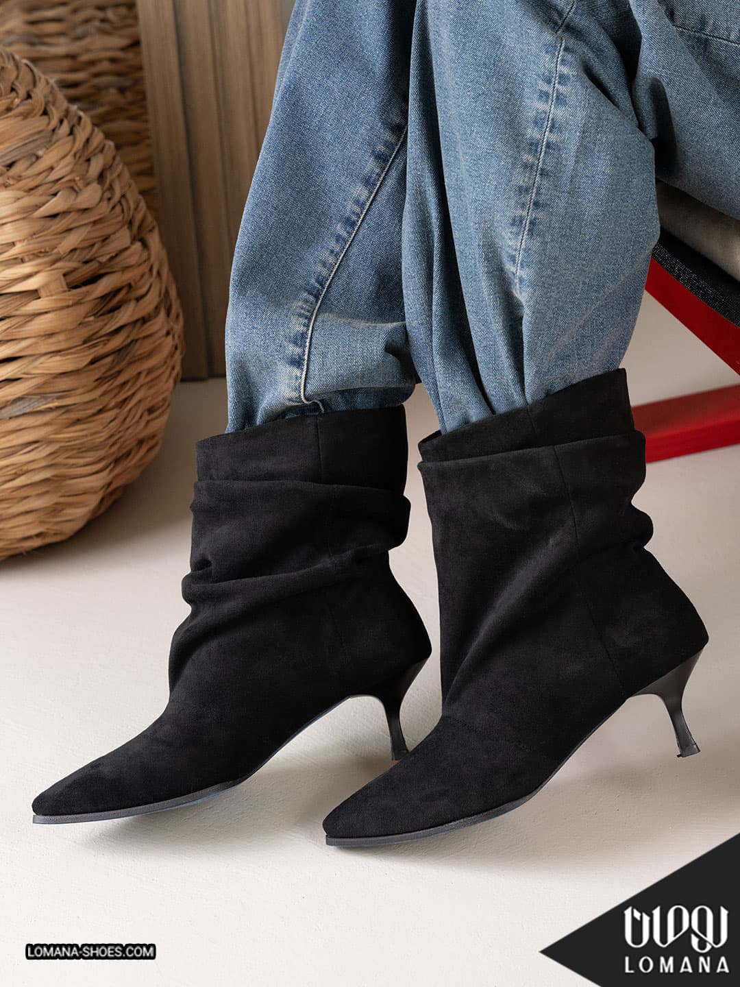 بوت پاشنه وارداتی چروک لومانا – کد 2575 — تصویر ۹