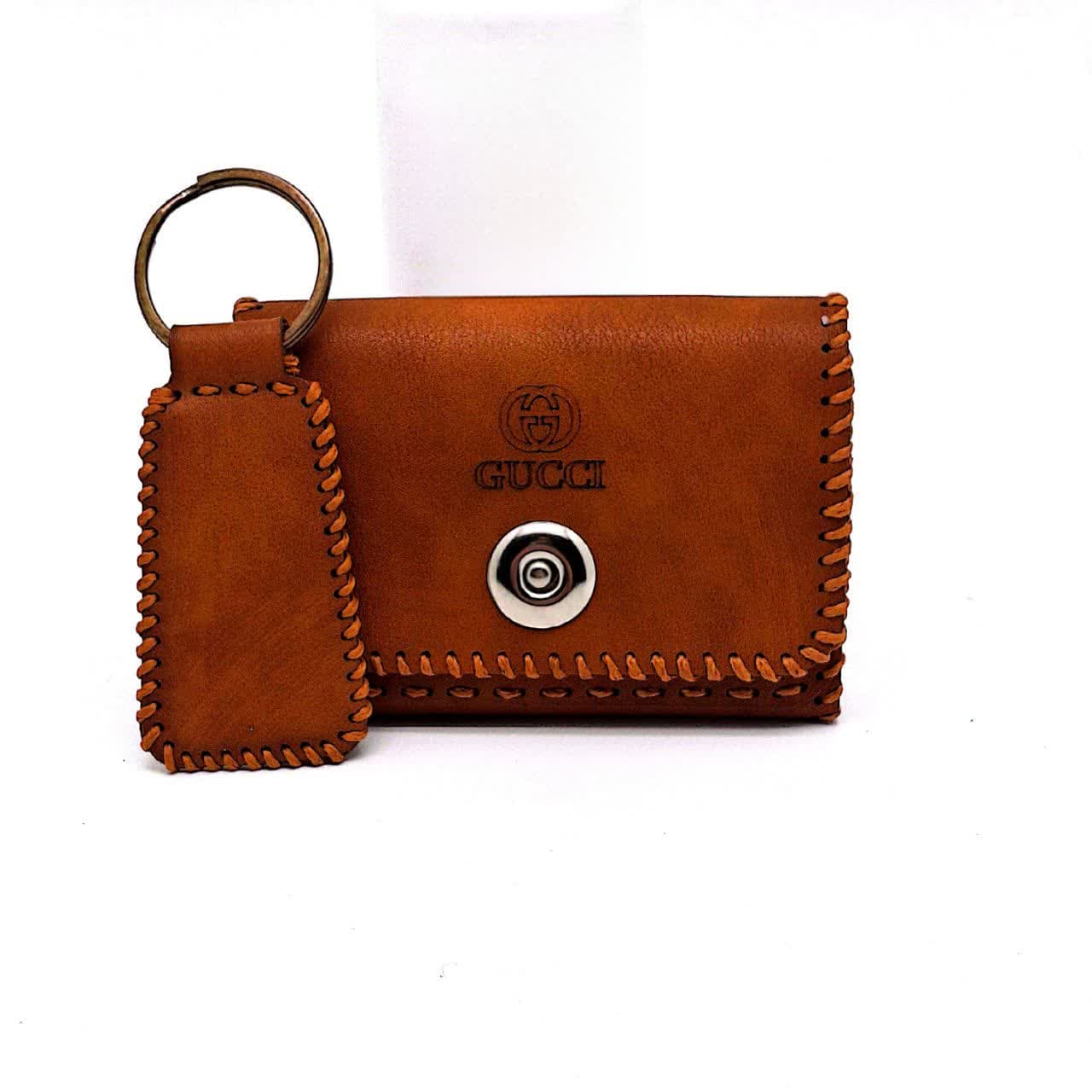 کیف کارت دسته کلیددار دکمه دار دوردوخت کد 12