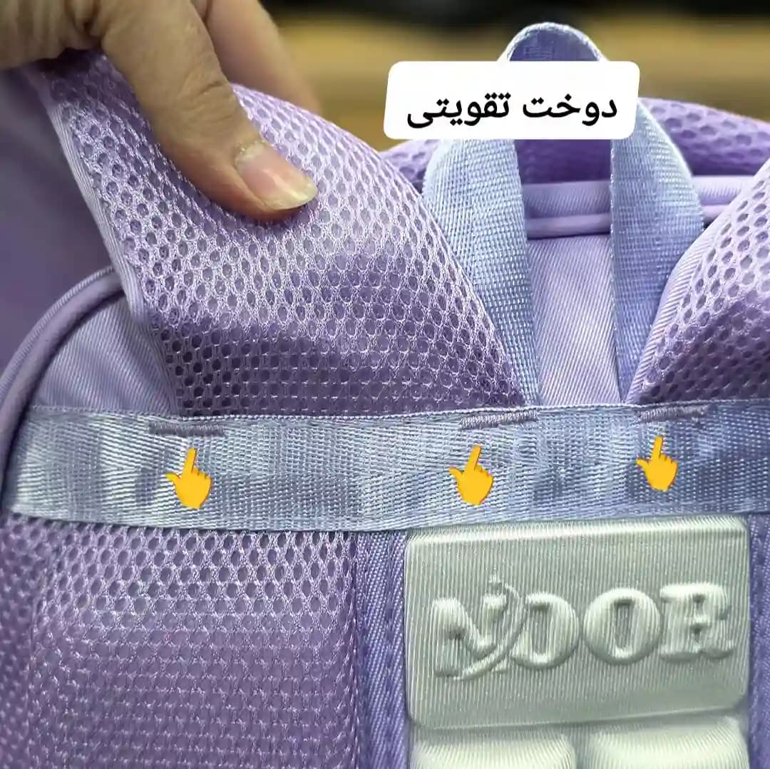 کوله پشتی ابتدایی دخترانه کد 4438 — تصویر ۹