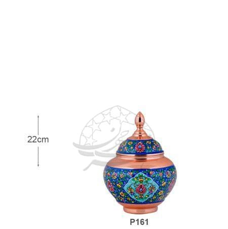 قندان سیبی مس و پرداز — تصویر ۵