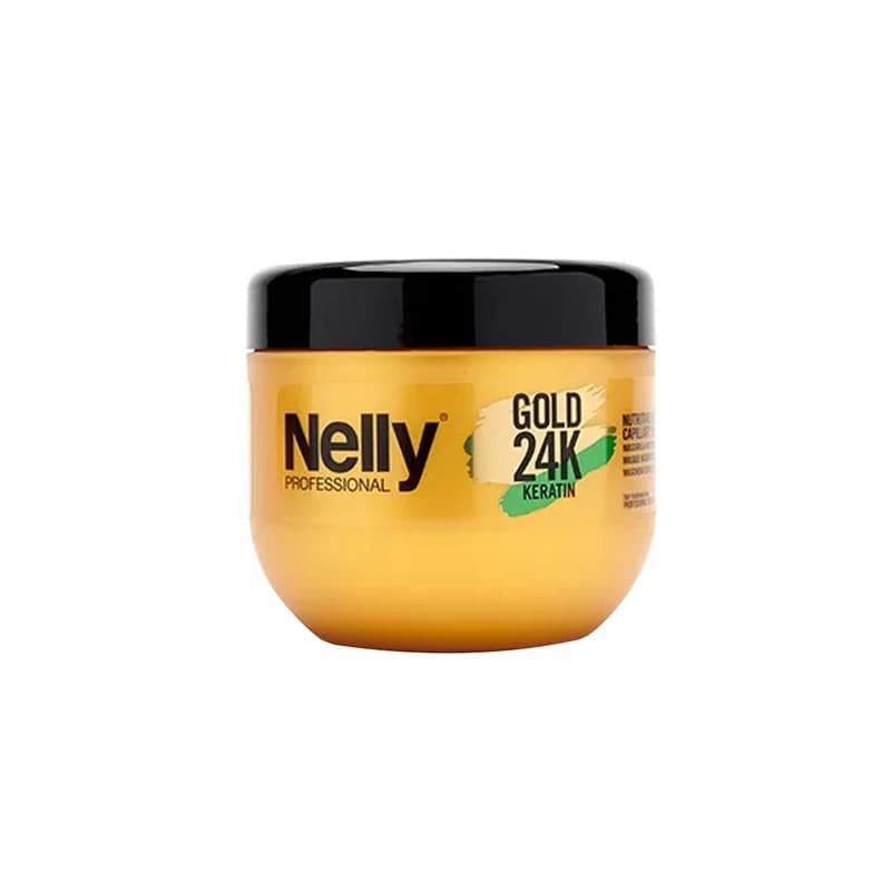 ماسک مو داخل حمام کراتینه نلی مدل Gold 24k حجم ۵۰۰ میل — تصویر ۲