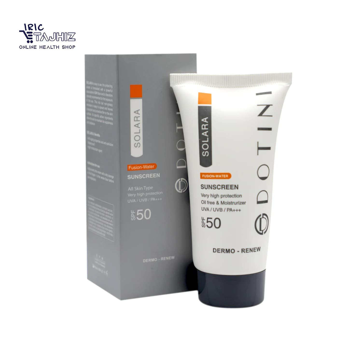 کرم ضد آفتاب فیوژن واتر ایزدین رنگ لایت SPF50 حجم 50 میل — تصویر ۱۲