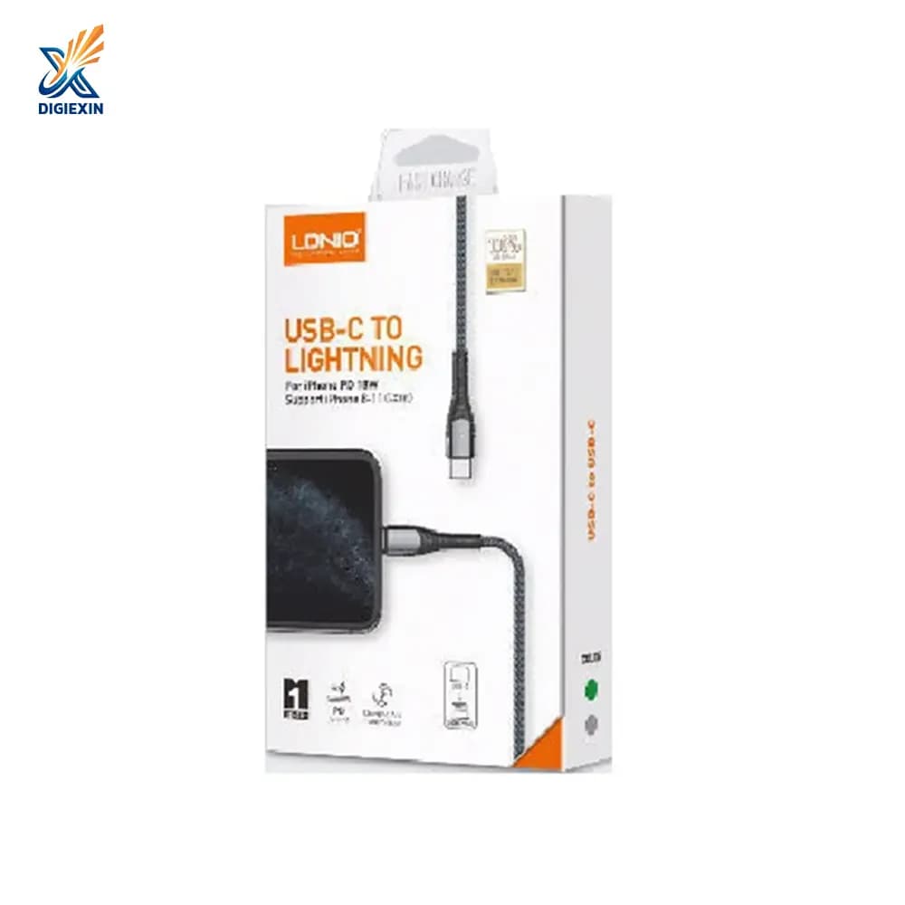 کابل تبدیل USB-C به لایتنینگ مدل LC111 طول 1 متر — تصویر ۱۱