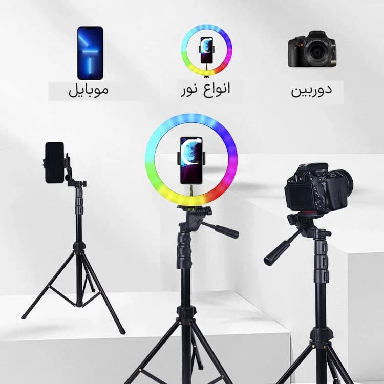 سه پایه دوربین جی ماری مدل KP-2206 — تصویر ۱۲
