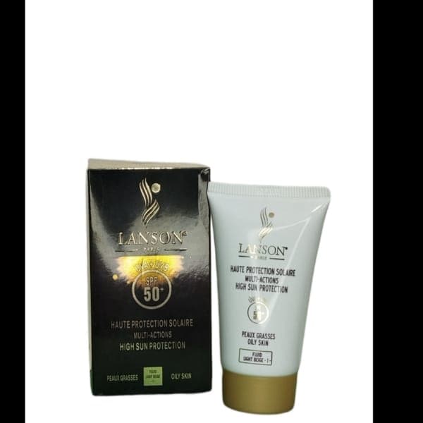 کرم ضد آفتاب لانسون رنگی شماره 1و1.5مخصوص پوست مختلط و چرب ULANSON UVA+UVB SPF50 اصلی