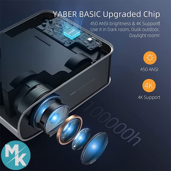 پروژکتور برند YABER مدل Pro V8 — تصویر ۸