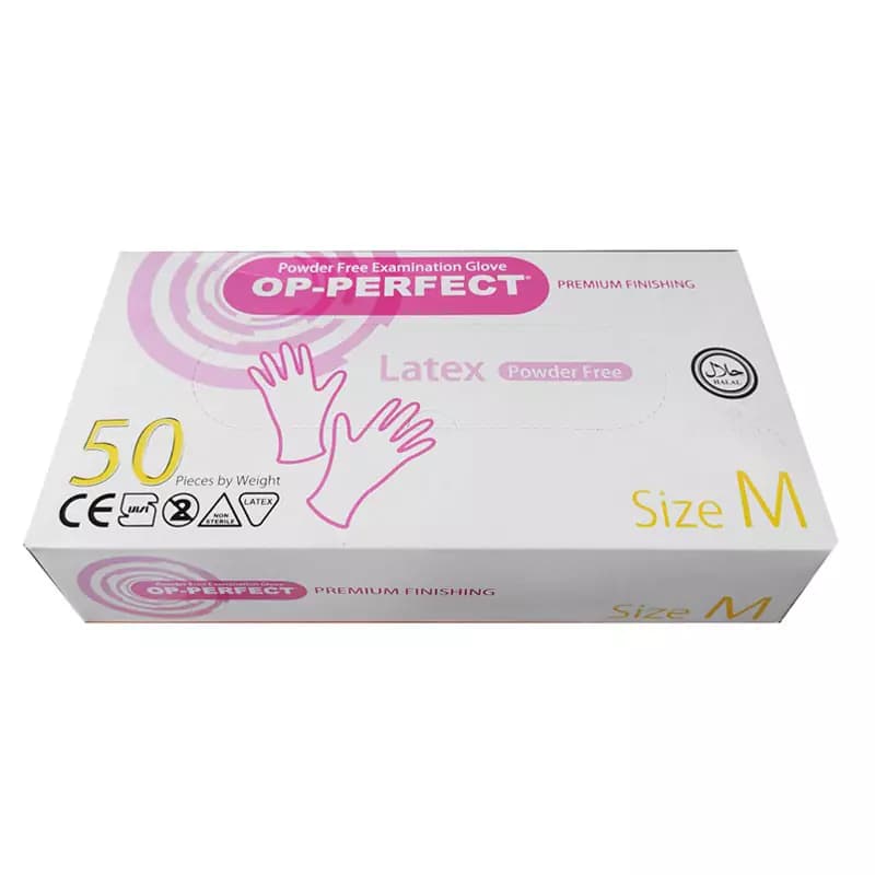 دستکش لاتکس بدون پودر او پی پرفکت OP-PERFECT — تصویر ۱۲