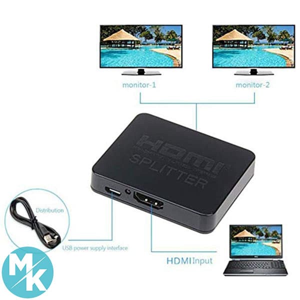 اسپلیتر HDMI 1×2 برند Tobo مدل ‎TD-newhdmi1x2 — تصویر ۳