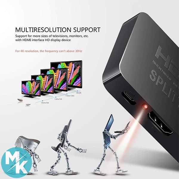 اسپلیتر HDMI 1×2 برند Tobo مدل ‎TD-newhdmi1x2 — تصویر ۵