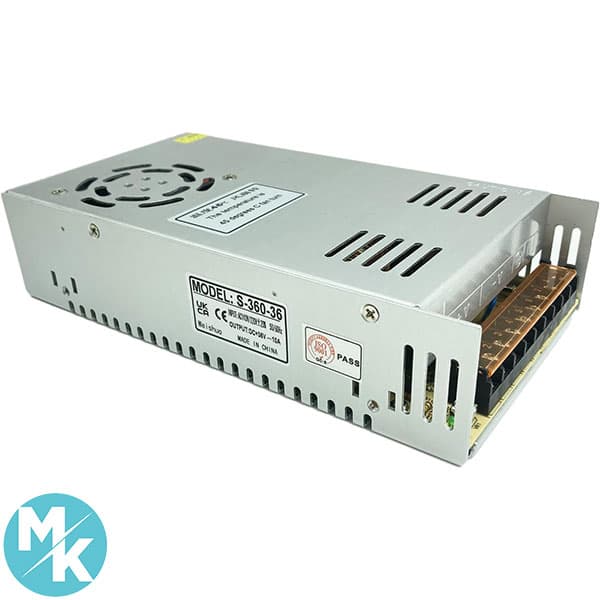 منبع تغذیه سوئیچینگ 36 ولت 10 آمپر برند Lianshi مدل S-360-36