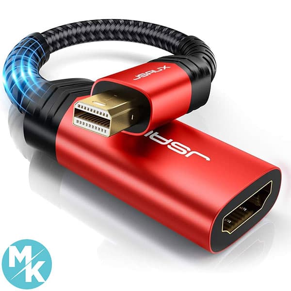 تبدیل Mini DisplayPort به HDMI برند JSAUX مدل ASDIOFJ2