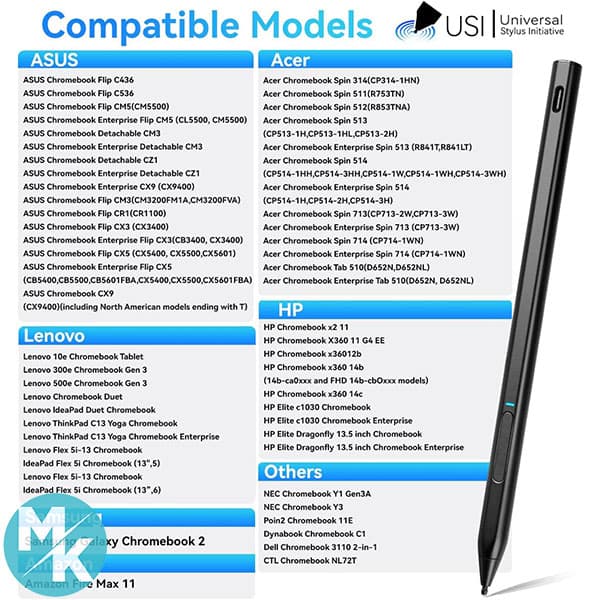 قلم لمسی Chromebook برند EVACH مدل U0101 — تصویر ۷