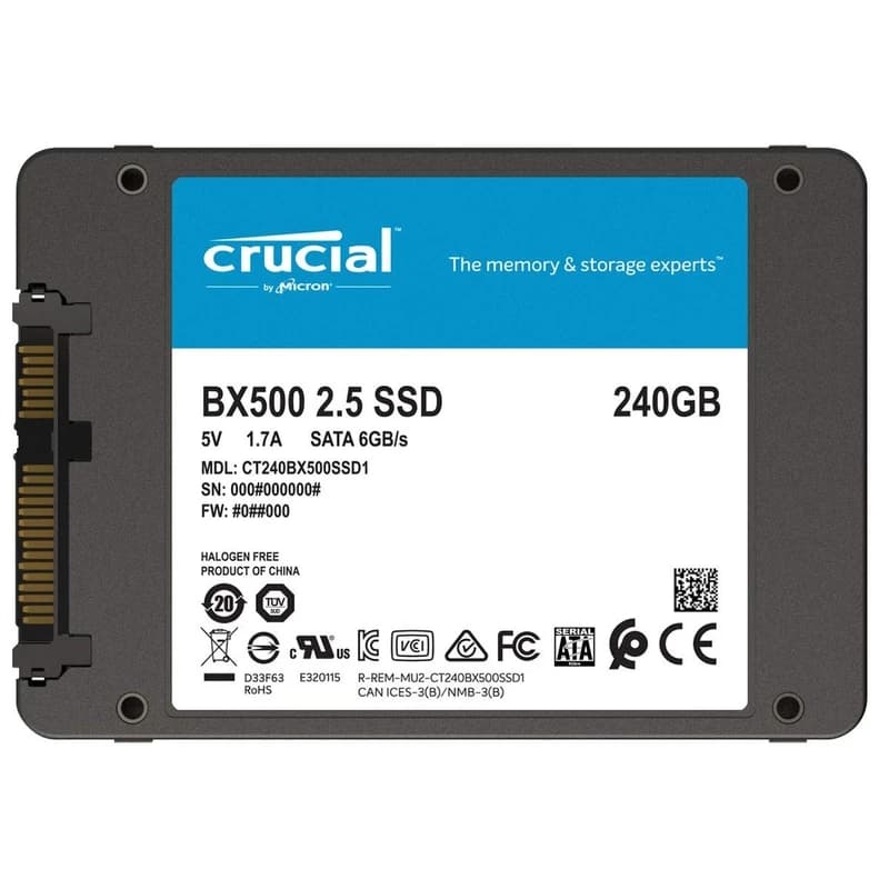 حافظه SSD اینترنال برند CRUCIAL مدل BX500 — تصویر ۸