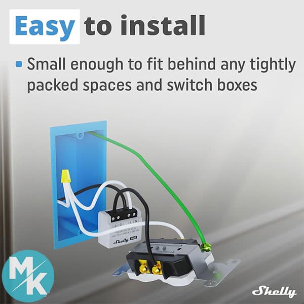 کنتور برق وای فای هوشمند و بلوتوث برند Shelly مدل PM Mini Gen3 — تصویر ۱۰