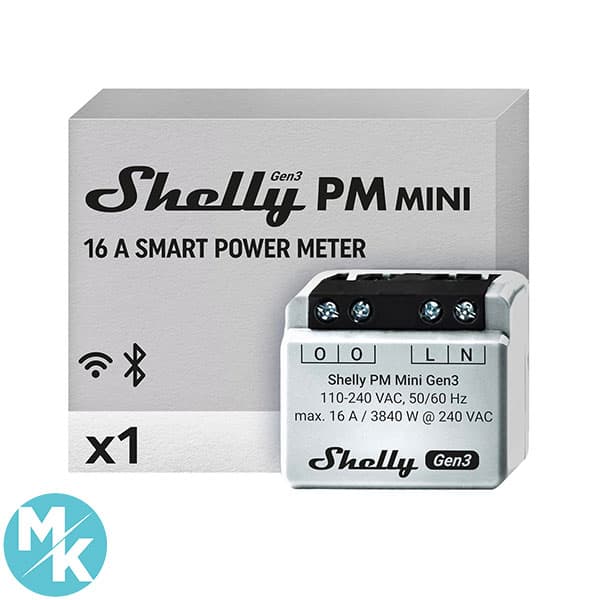 کنتور برق وای فای هوشمند و بلوتوث برند Shelly مدل PM Mini Gen3 — تصویر ۹