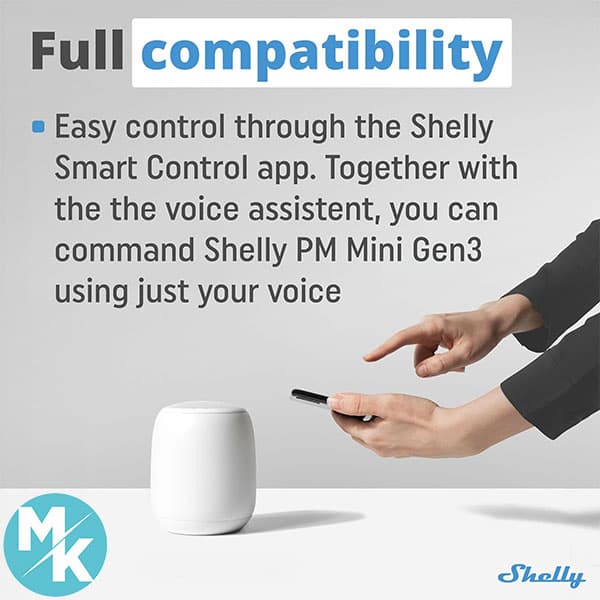 کنتور برق وای فای هوشمند و بلوتوث برند Shelly مدل PM Mini Gen3 — تصویر ۶