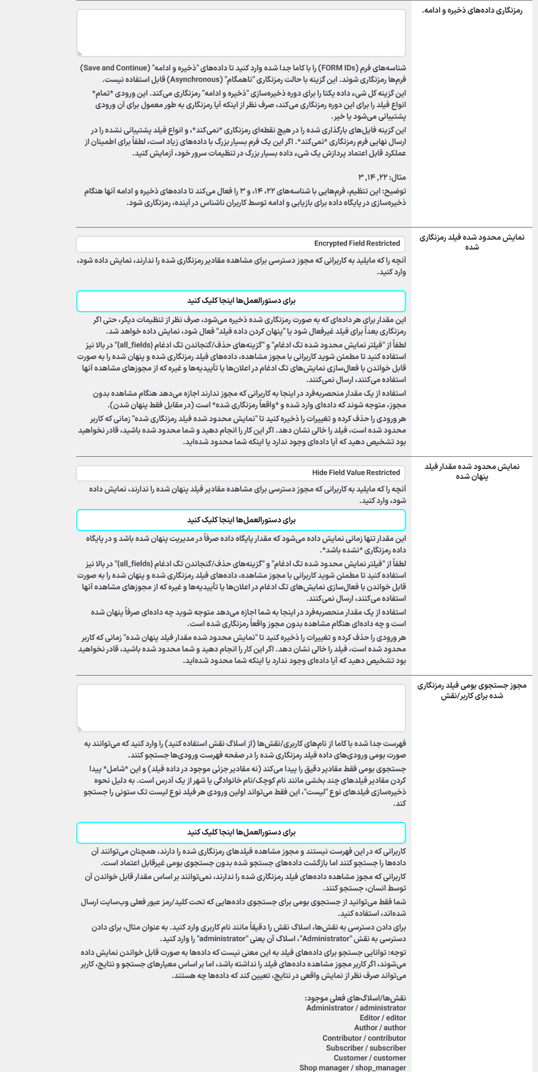 افزونه فیلدهای رمزگذاری شده گرویتی فرمز | Gravity Forms Encrypted Fields — تصویر ۹